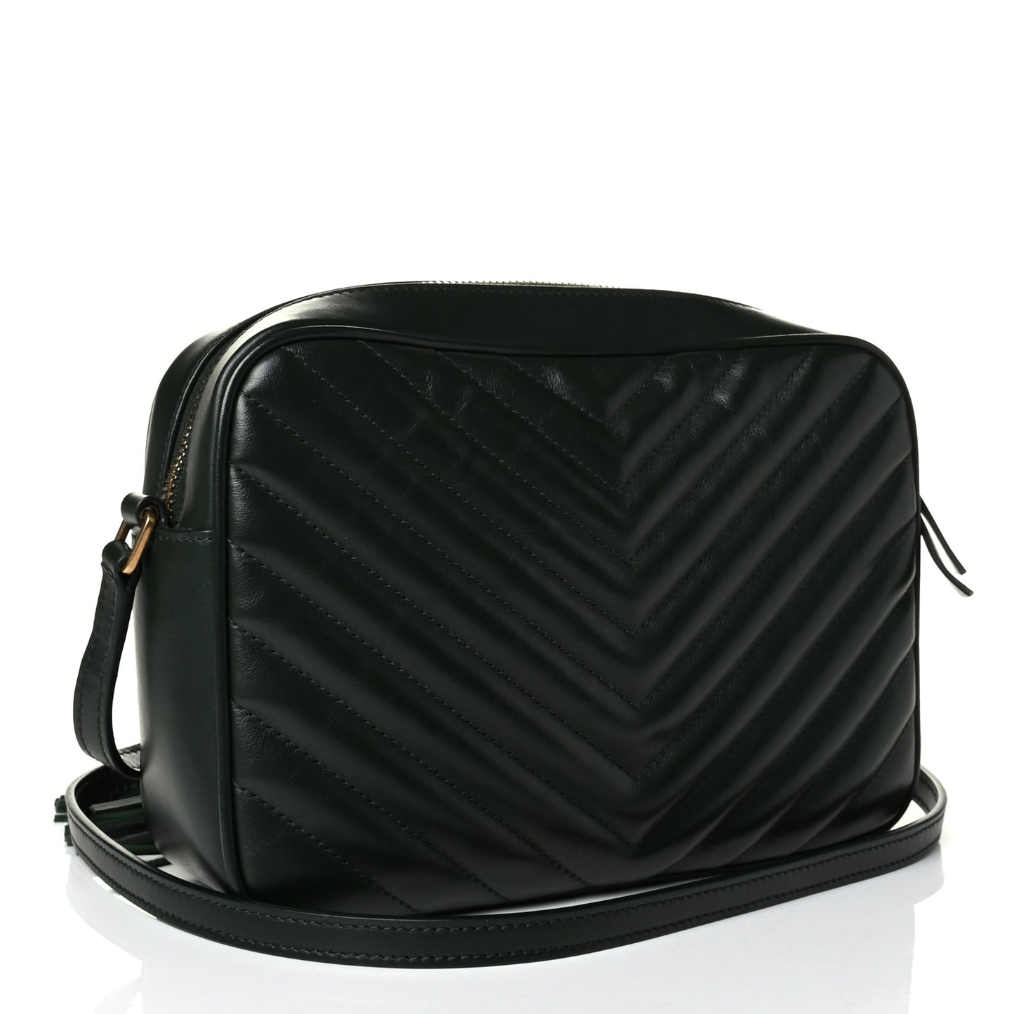 Calfskin Matelasse Monogram Lou Camera Bag Green