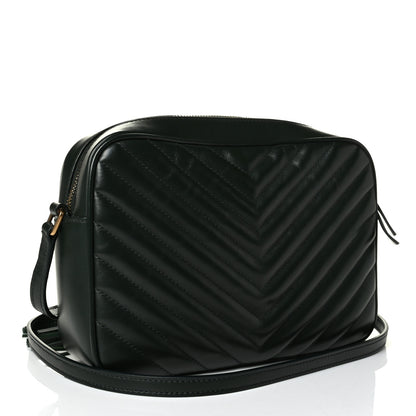 Saint Laurent Calfskin Matelasse Monogram Lou Camera Bag Green 2 of 7