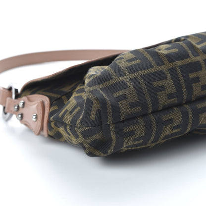Fendi Zucca Cuoio Lucido Small Chef Shoulder Bag Tobacco Bois de Rose 5 of 8