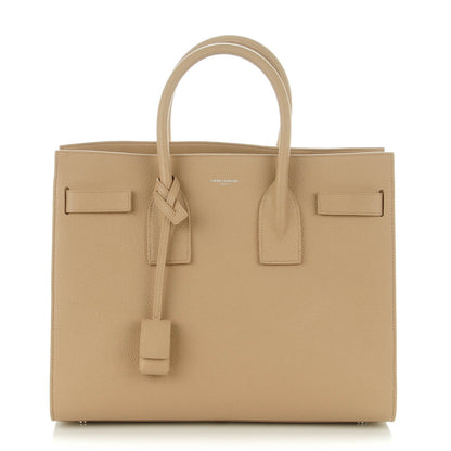 Saint Laurent Grained Calfskin Small Sac De Jour Dark Beige 1 of 7