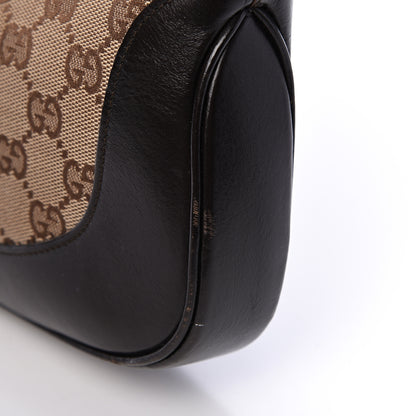 Gucci Monogram Web Jackie O Hobo Dark Brown 16 of 17