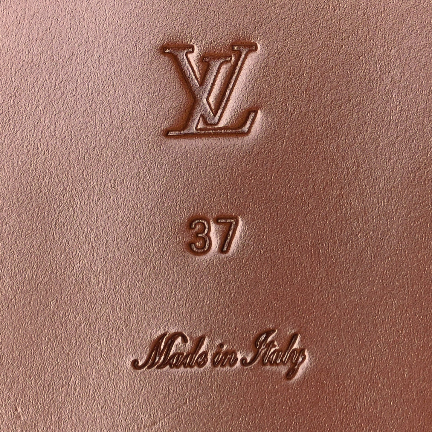 Monogram Escale Lock It Flat Mule 37 Rouge