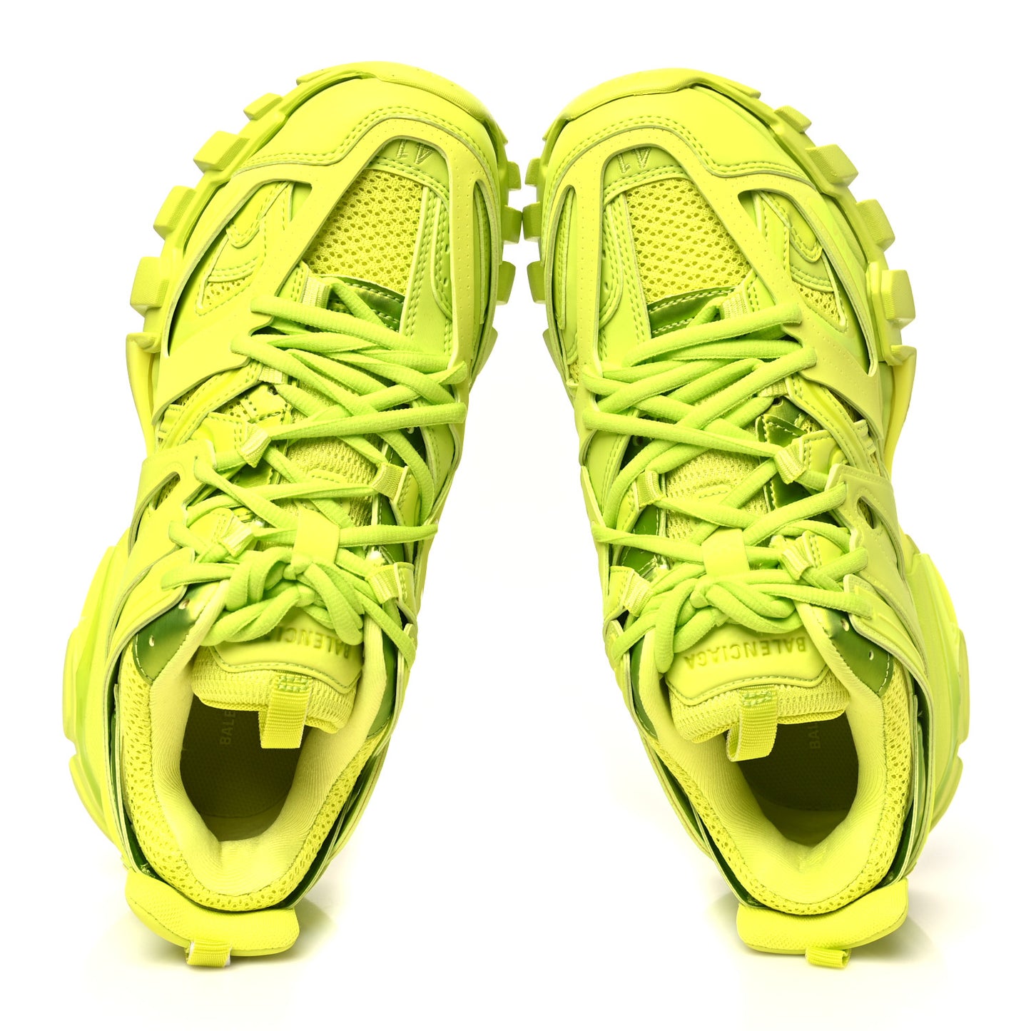 Mesh Rubber Mens Track Sneakers 41 Acid Lime