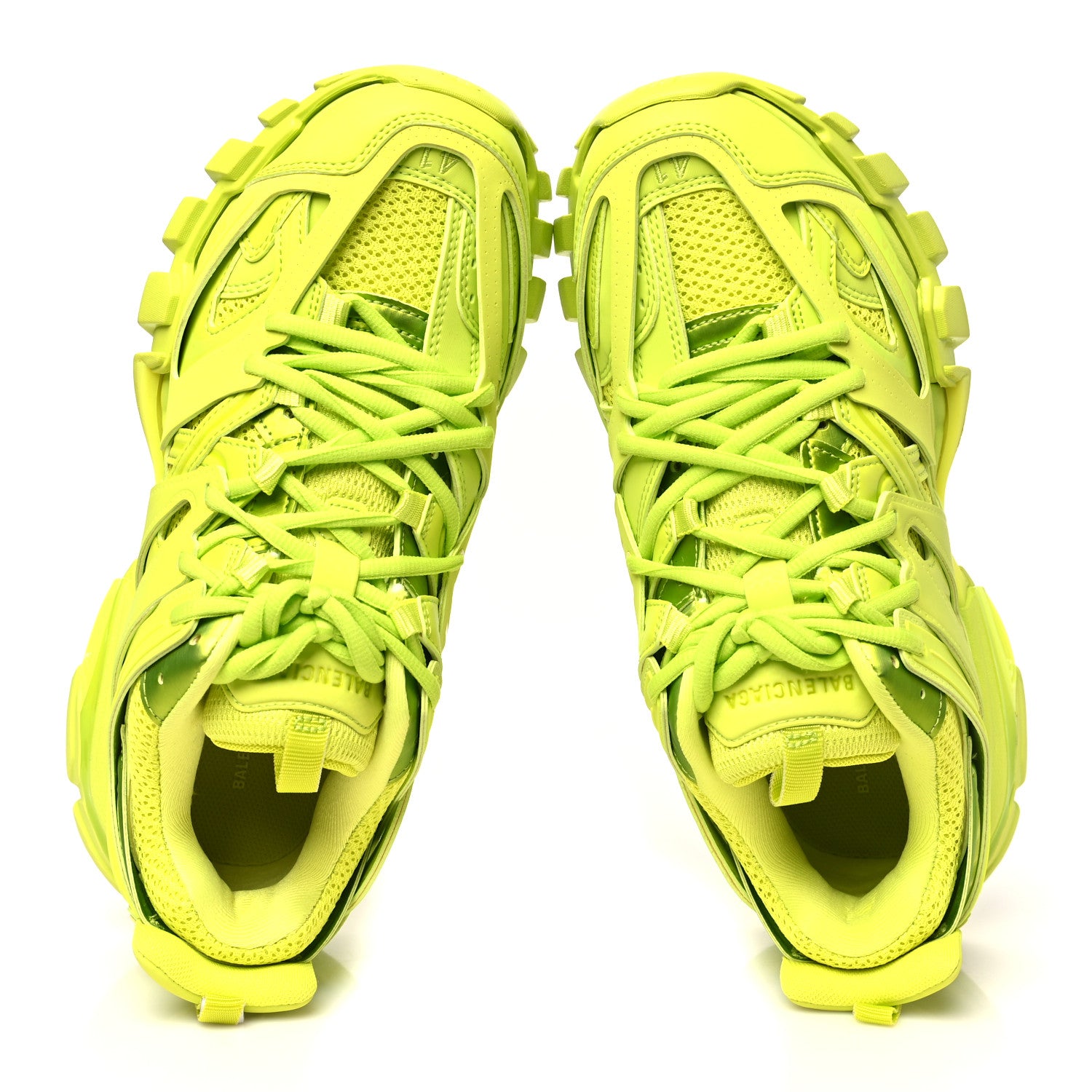 Balenciaga Mesh Rubber Mens Track Sneakers 41 Acid Lime 2 of 10