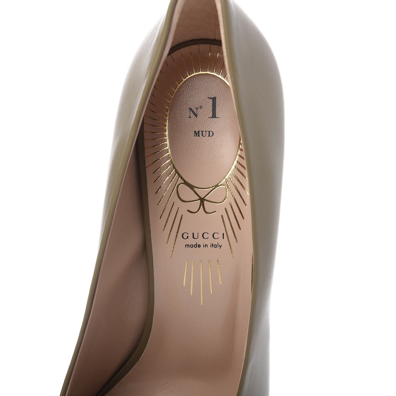 Gucci Nappa Bow High Heel Pumps 40 Brown 7 of 10