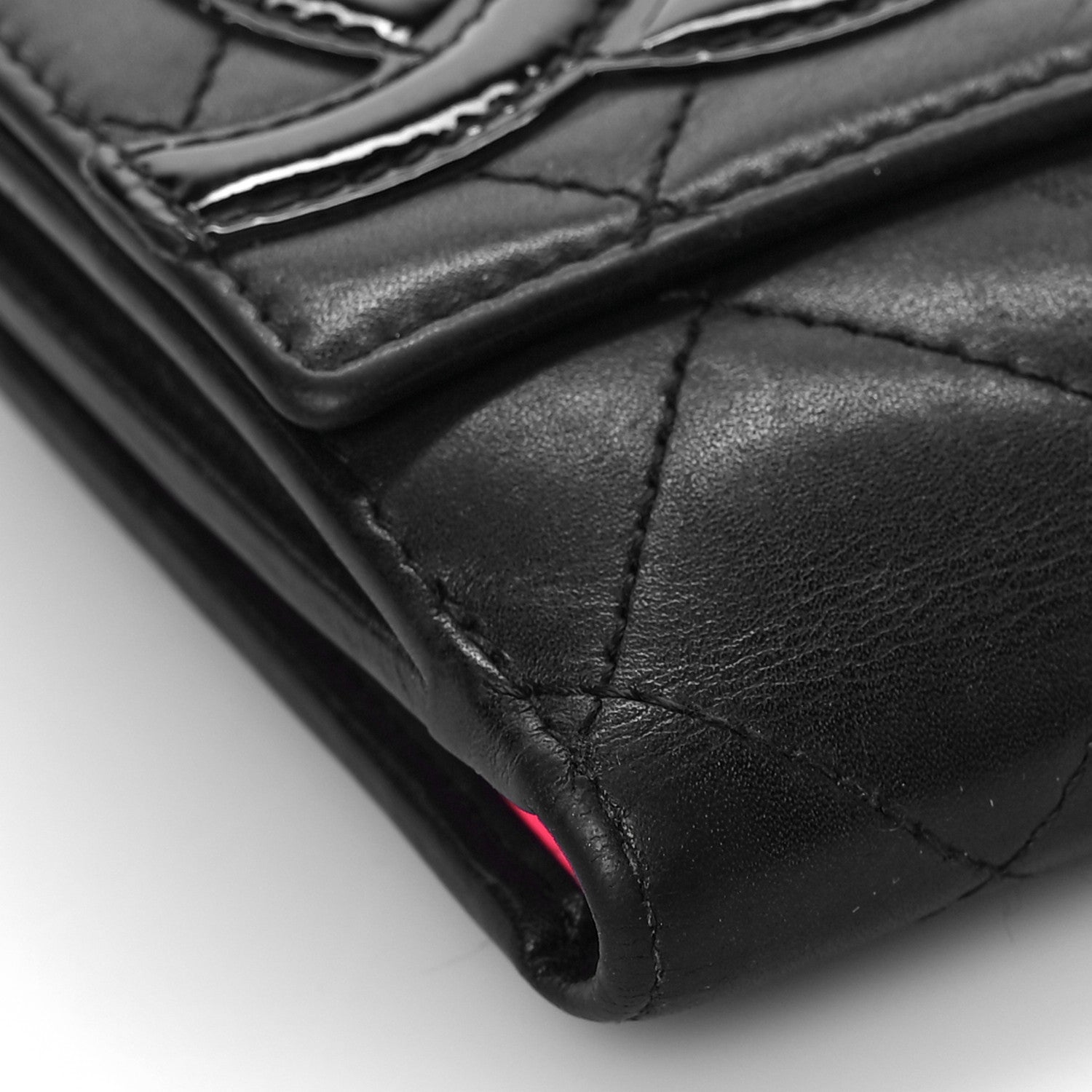Chanel Lambskin Quilted Cambon Flap Wallet Black 9 of 14