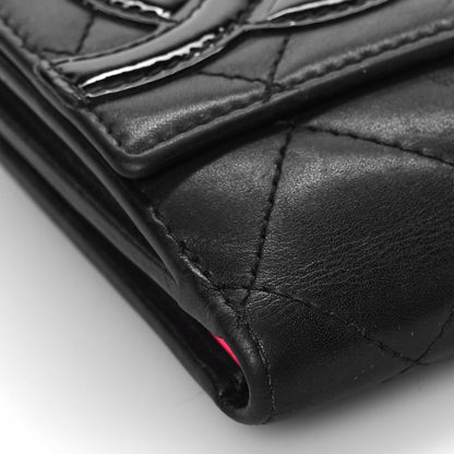 Chanel Lambskin Quilted Cambon Flap Wallet Black 9 of 14