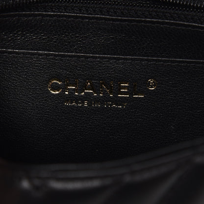 Chanel Lambskin Chevron Quilted Mini Rectangular Flap Black 6 of 8