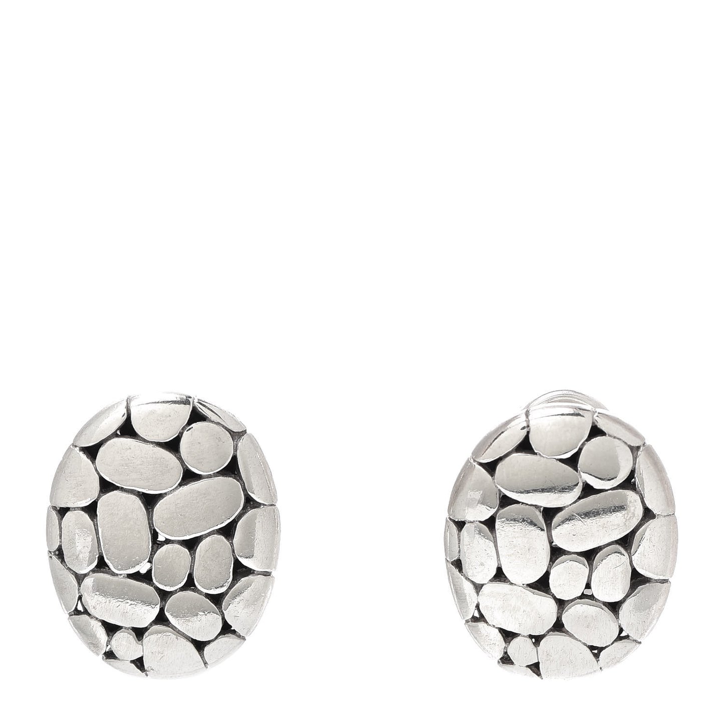 Sterling Silver Kali Oval Earrings