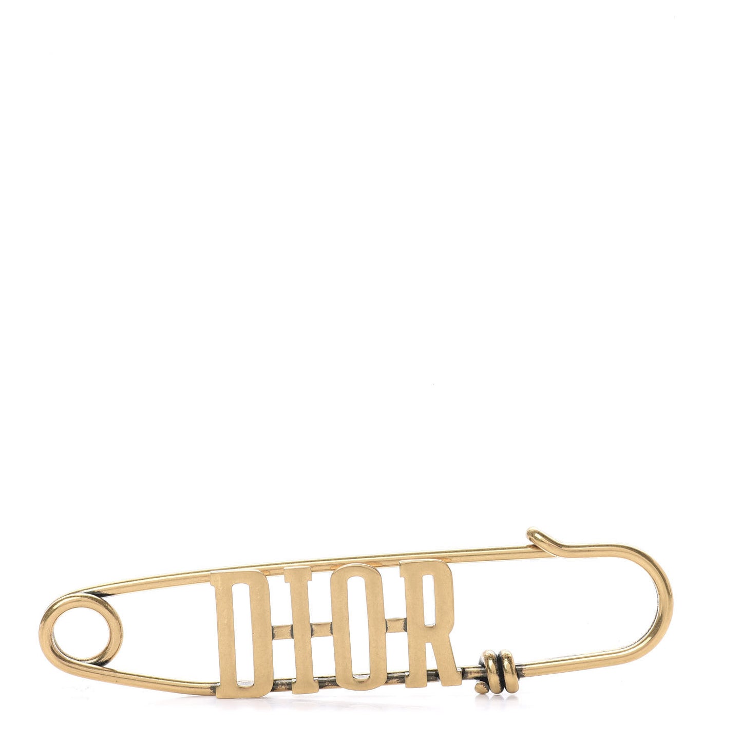 Logo Brooch Gold