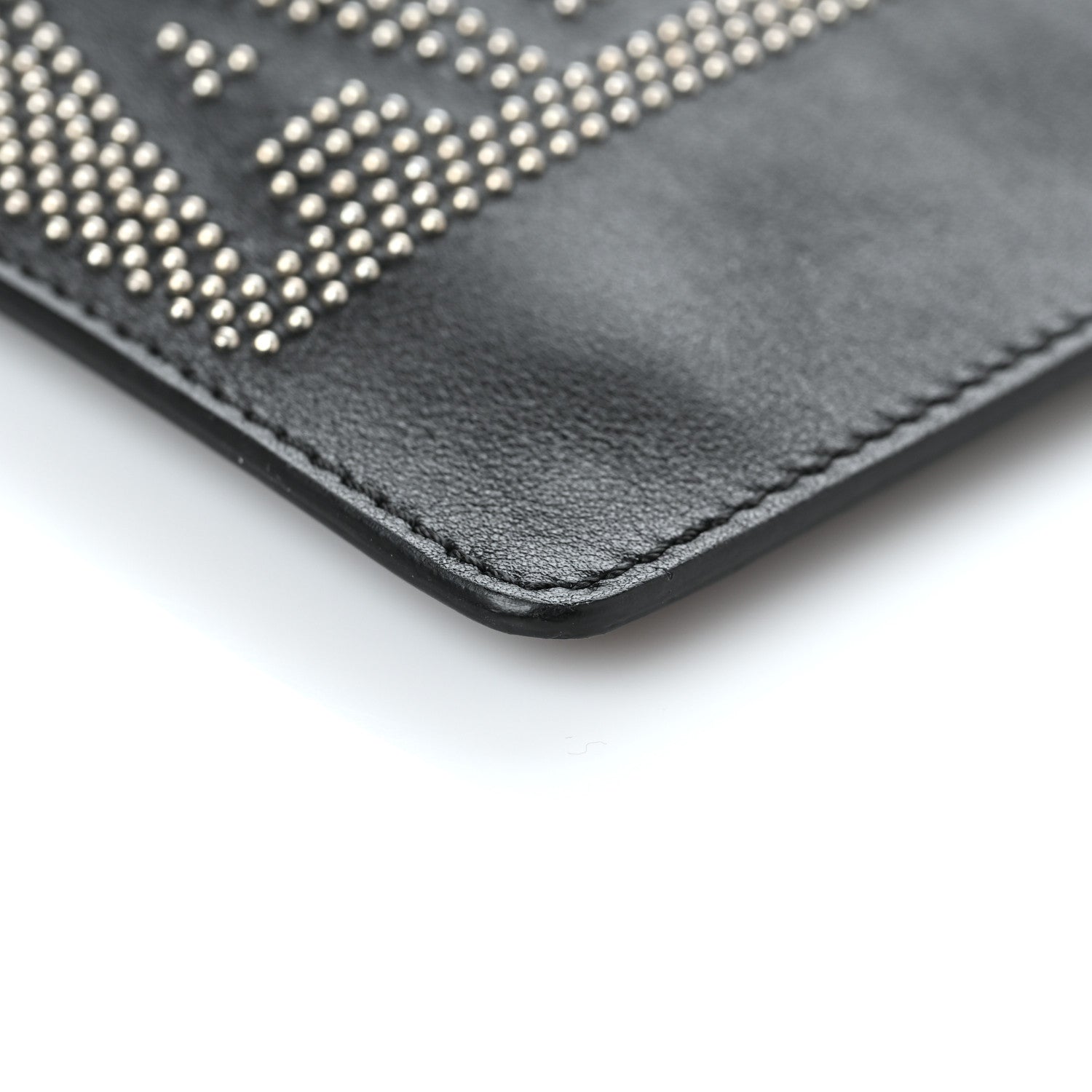 Valentino Garavani Vitello Studded Always Zip Pouch Black 9 of 9