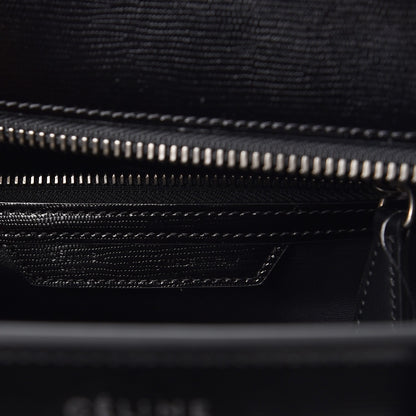 Celine Sleek Calfskin Micro Bi-Color Luggage Black White 6 of 8