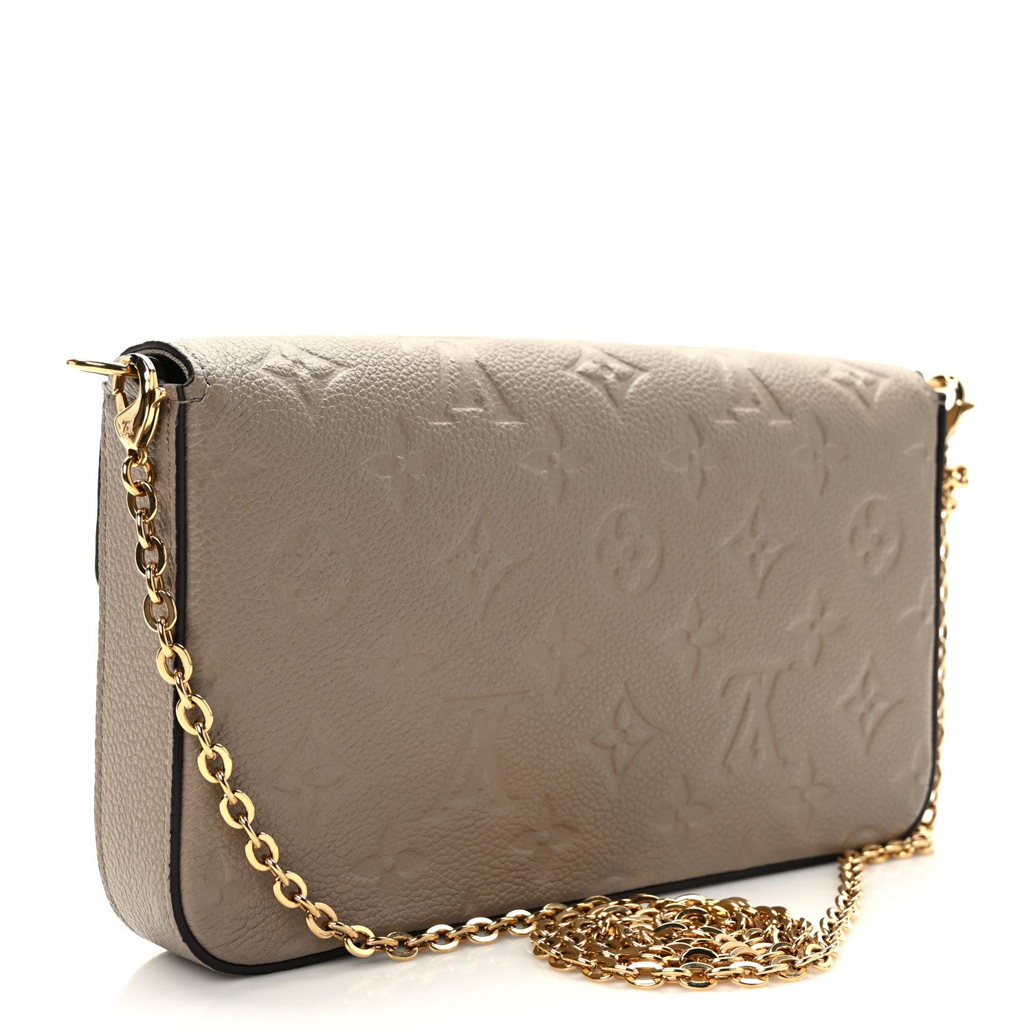 Louis Vuitton Empreinte Pochette Felicie Chain Wallet Tourterelle 4 of 11