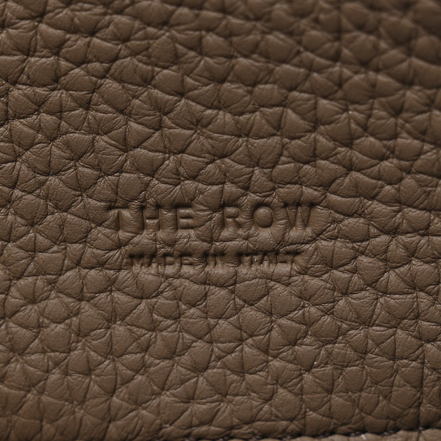 The Row Grained Calfskin Soft Margaux 10 Bag Smoked Taupe 6 of 9