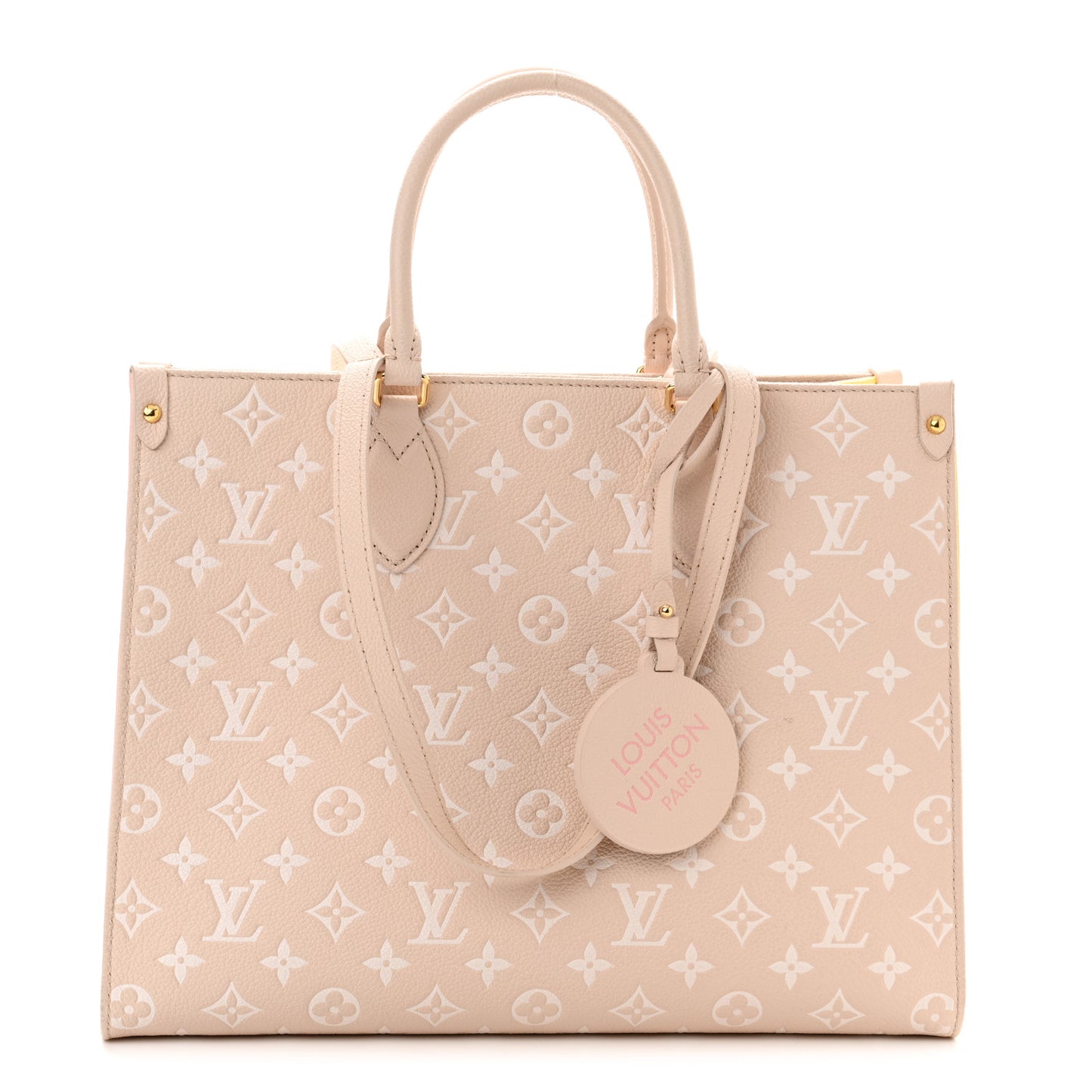 Empreinte Monogram Spring In The City Onthego MM Beige Pink Yellow