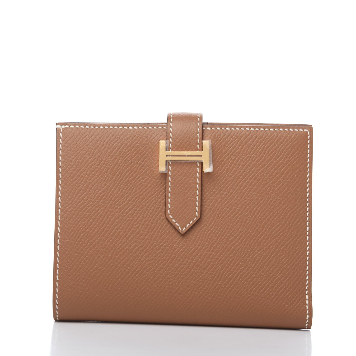 Hermes Epsom Bearn Compact Wallet Gold 7 of 8