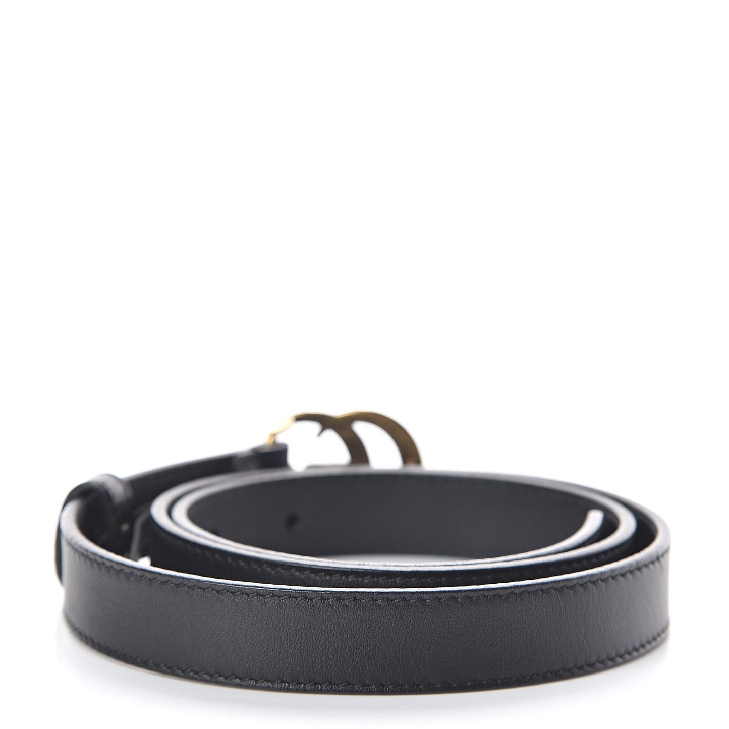 Calfskin Double G 20mm Belt 75 30 Black