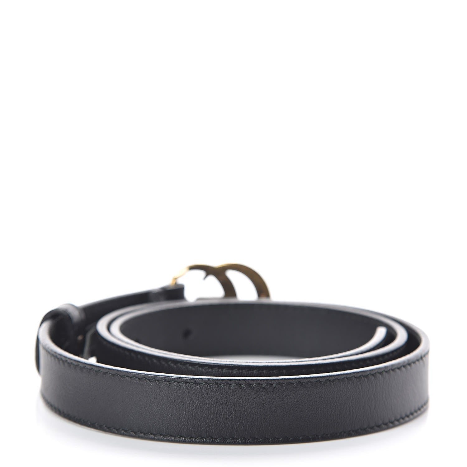 Gucci Calfskin Double G 20mm Belt 75 30 Black 3 of 6