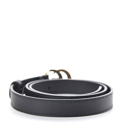 Gucci Calfskin Double G 20mm Belt 75 30 Black 3 of 6