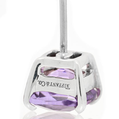 Tiffany Sterling Silver Amethyst Sparklers Stud Earrings 4 of 4