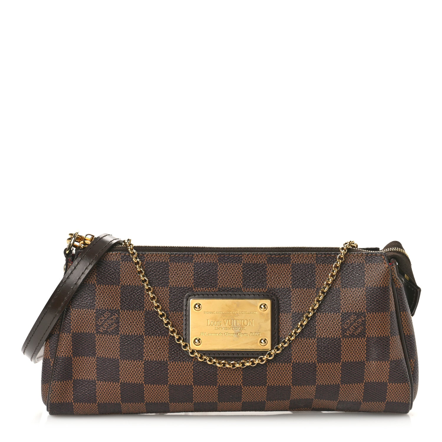 Louis Vuitton Damier Ebene Eva Clutch 1 of 9