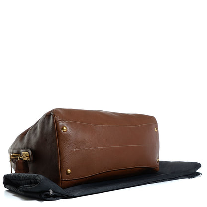 Prada Cervo Double Handle Tote Brown 4 of 10