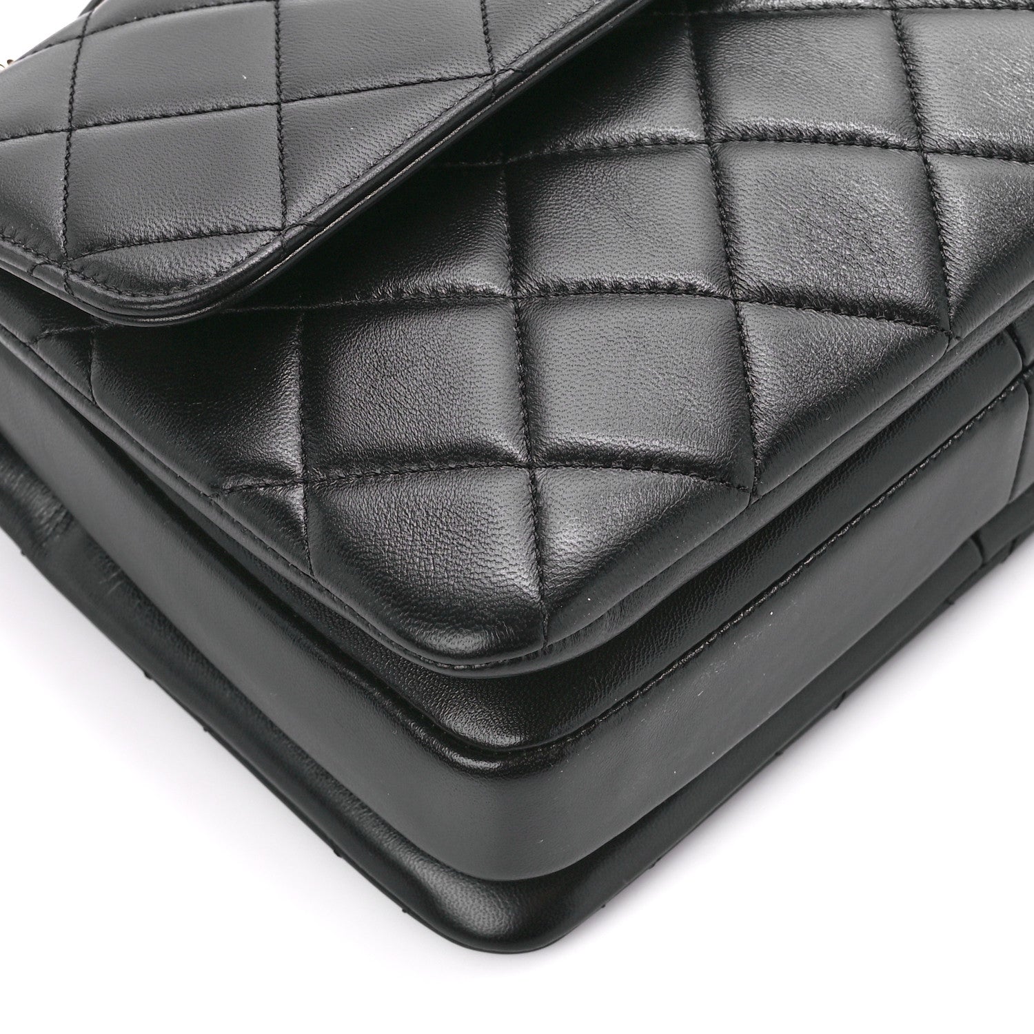 Chanel Lambskin Quilted Small Trendy CC Dual Handle Flap Bag Black 11 of 12
