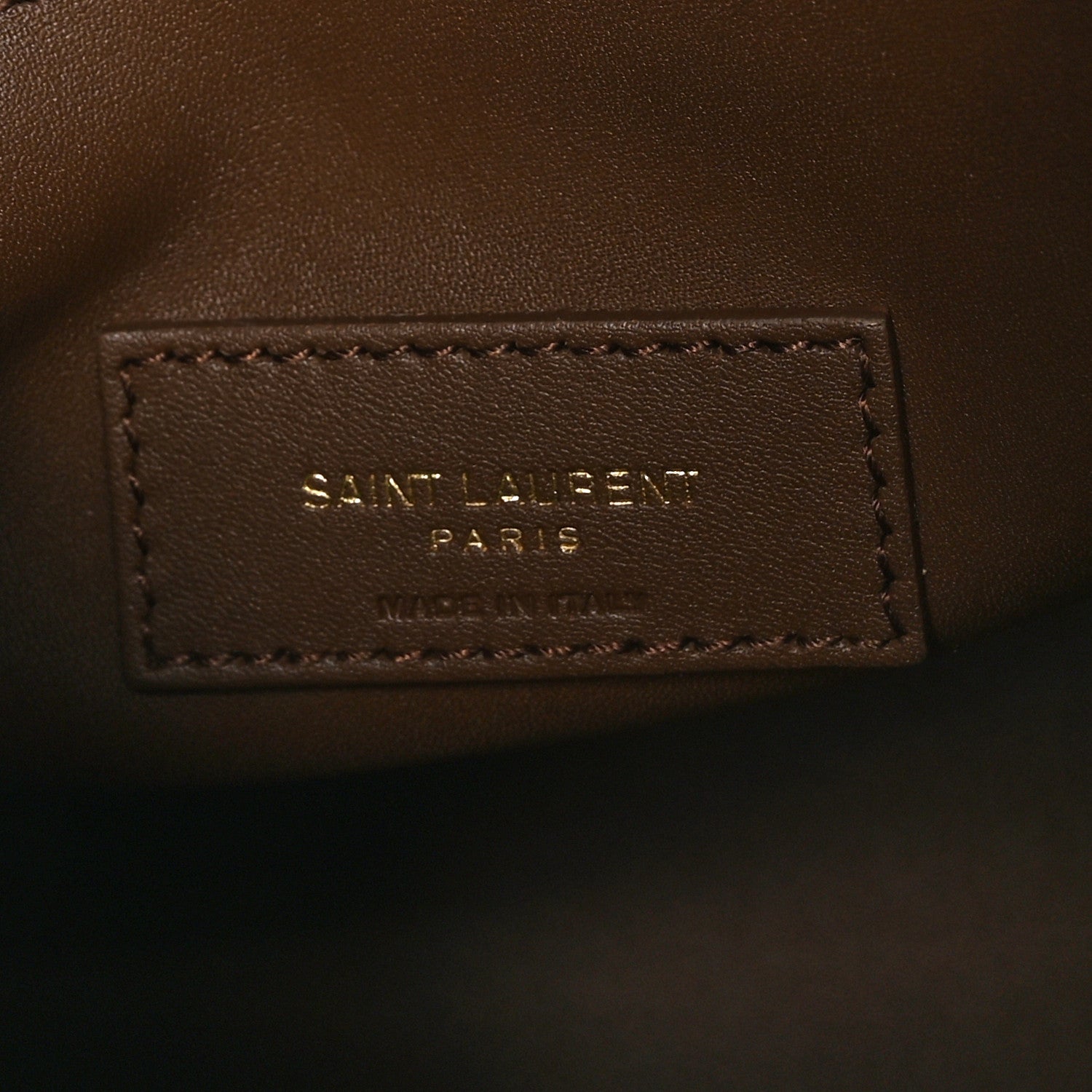 Saint Laurent Suede Shearling Small Le 5 A 7 Soft Hobo  Dark Sigaro Natural Beige 6 of 10