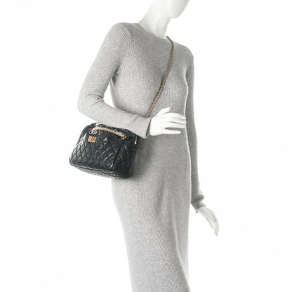 Chanel Aged Calfskin Quilted Medium Reissue Camera Case Black 2 of 6