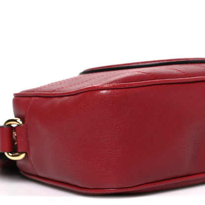 Gucci Sakai Be Green Calfskin Diagonal Stitched Small Blondie Shoulder Bag Rosso 9 of 10