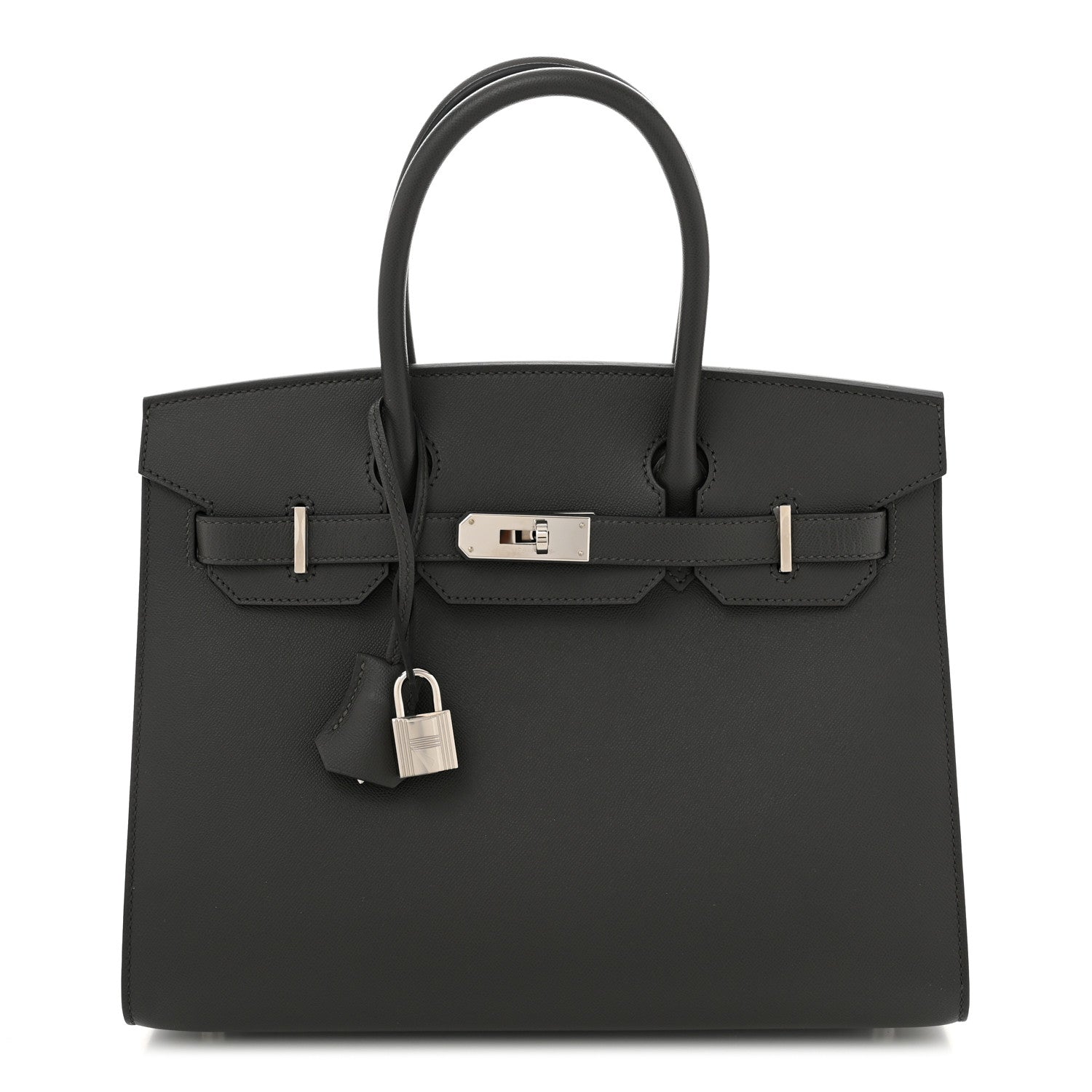 Hermes Madame Calfskin Birkin Sellier 30 Graphite 1 of 10