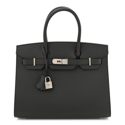 Hermes Madame Calfskin Birkin Sellier 30 Graphite 1 of 10
