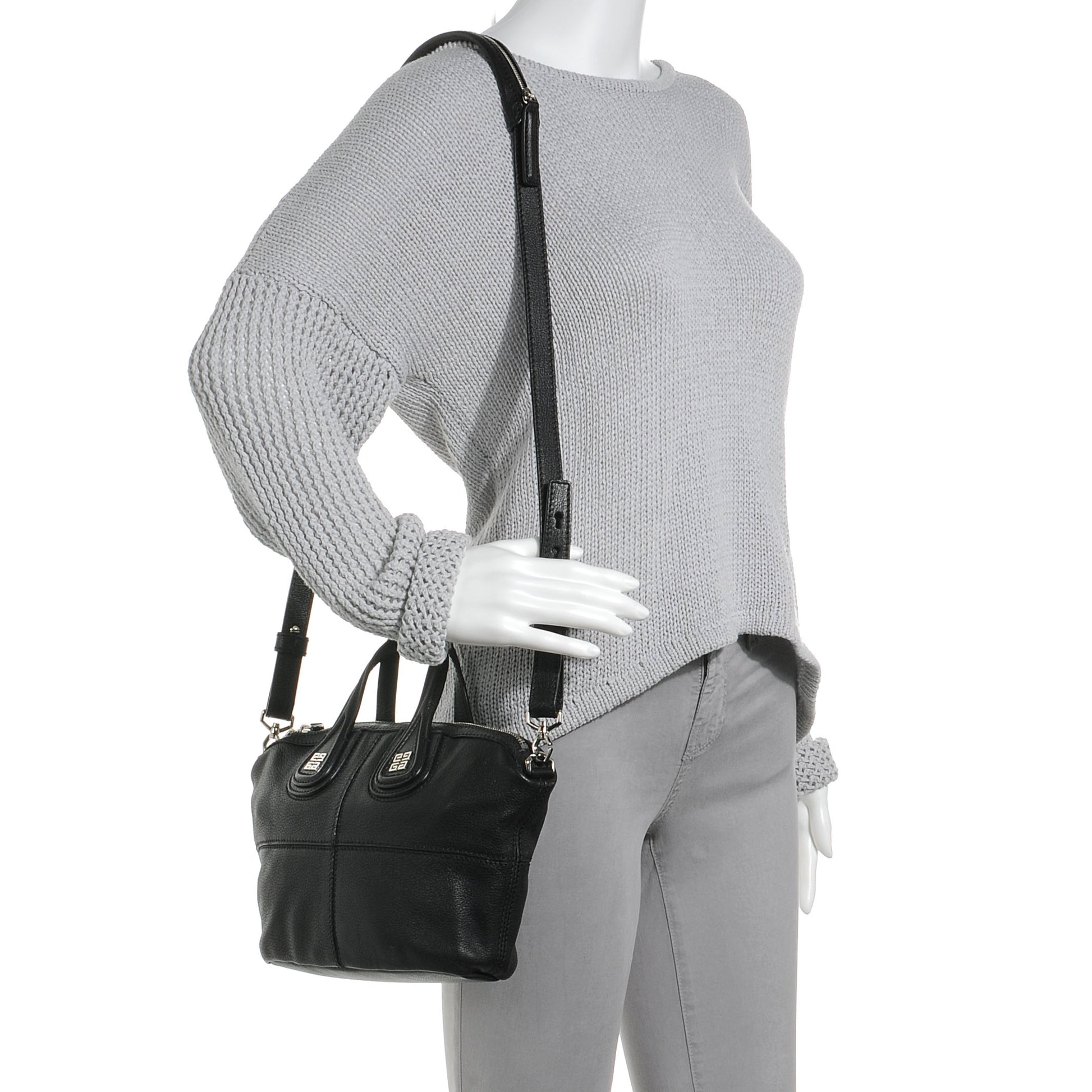 Givenchy Leather Micro Nightingale Black 2 of 7