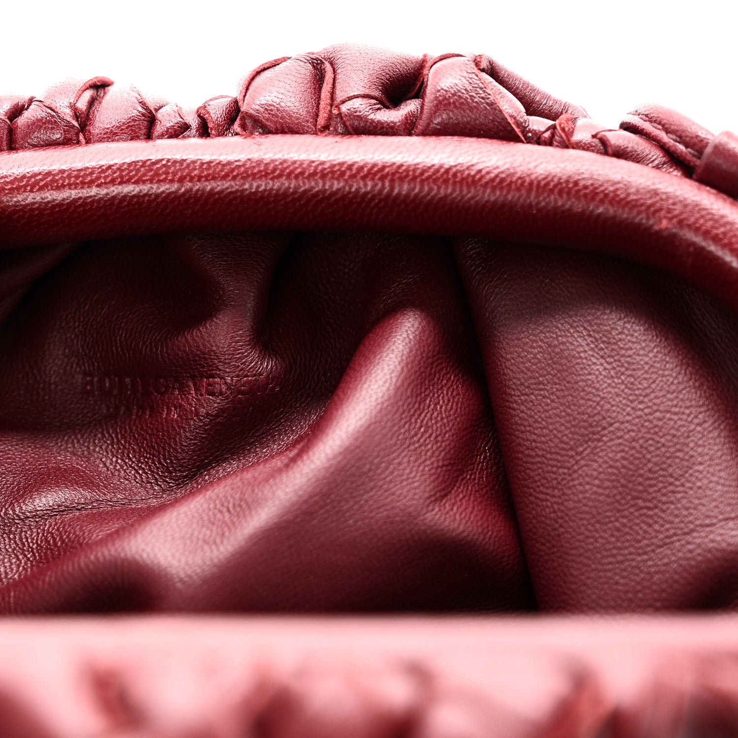 Bottega Veneta Nappa Intrecciato The Mini Pouch Bordeaux 6 of 9