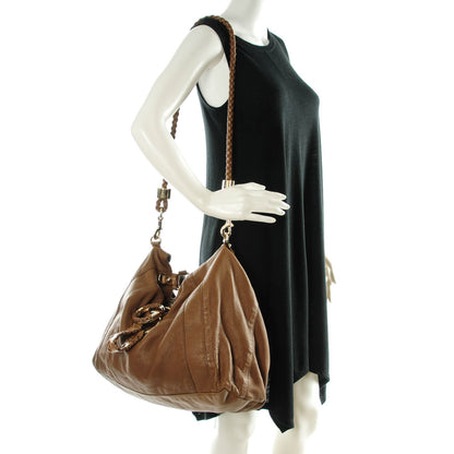 Gucci Pebbled Calfskin G Wave Shoulder Bag Light Brown 2 of 8