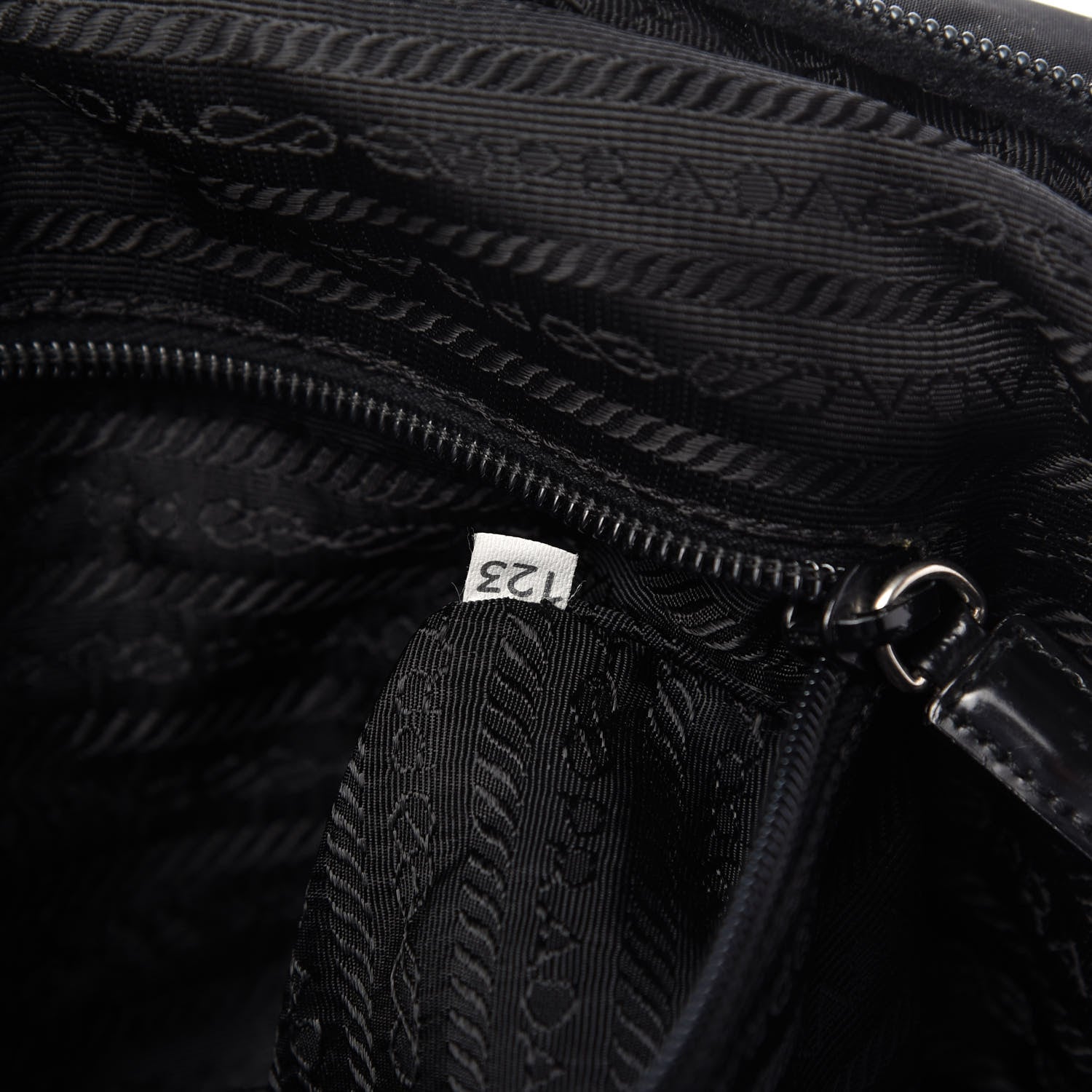 Prada Tessuto Nylon Shoulder Bag Black 9 of 10