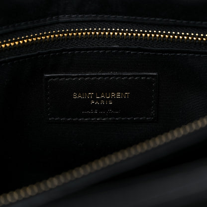 Saint Laurent Calfskin Y Quilted Monogram Large Loulou Chain Satchel Black 7 of 15