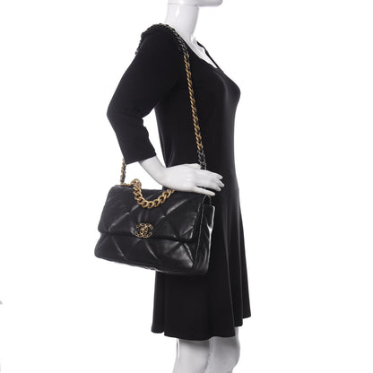 Chanel Lambskin Quilted Large Chanel 19 Flap Black 2 of 10