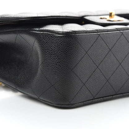 Chanel Caviar Quilted Jumbo Double Flap Black 9 of 11