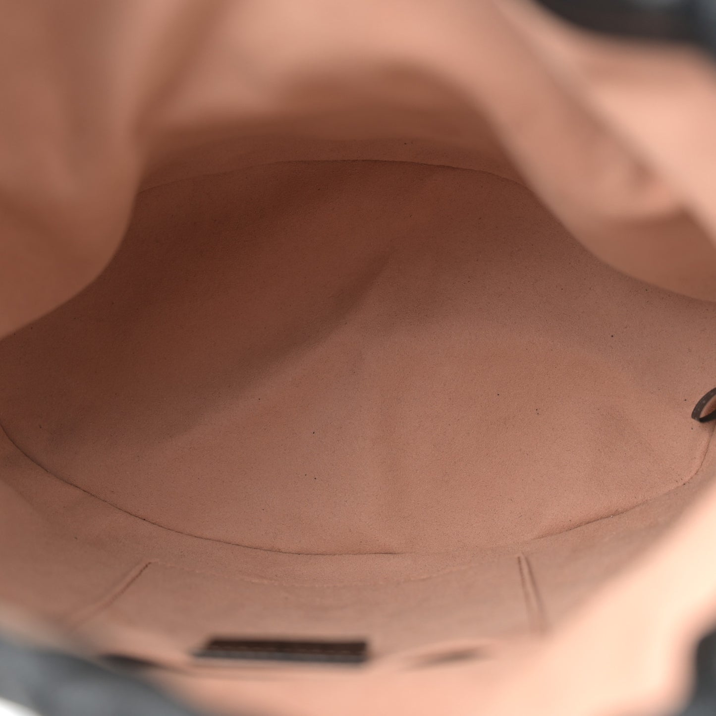 Azalea Sakai Calfskin Horsebit 1955 Drawstring Bucket Bag Black