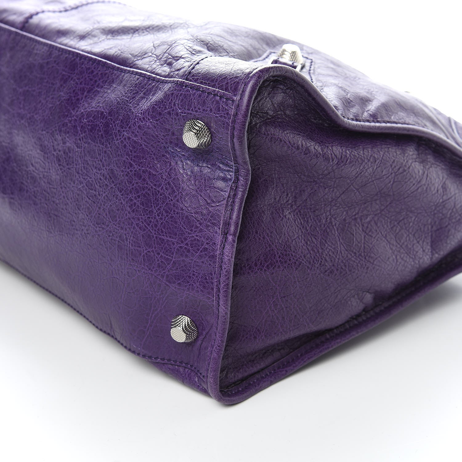 Balenciaga Agneau Giant 12 Silver Hardware Work Dark Violet 9 of 10