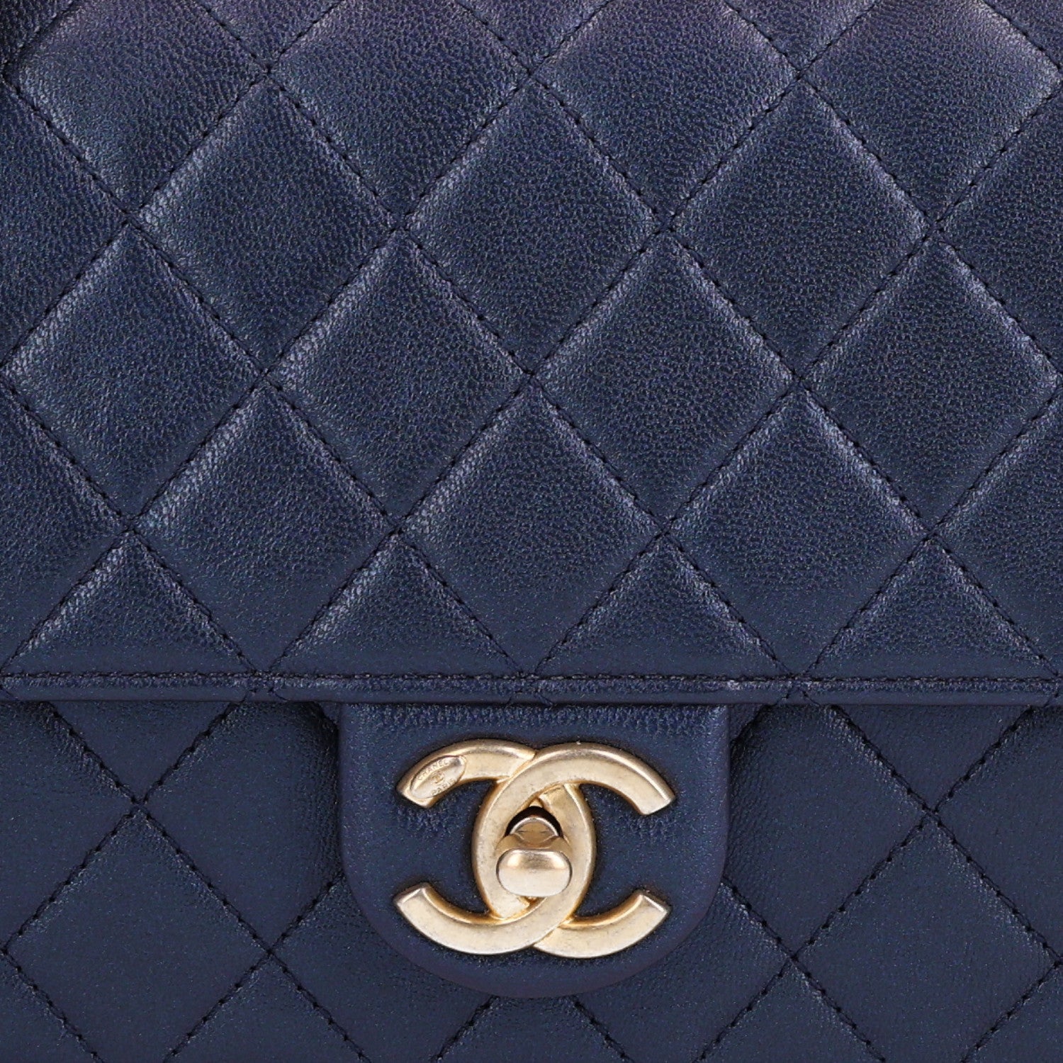 Chanel Iridescent Lambskin Quilted Small Chic Pearls Flap Blue 8 of 10