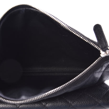 Chanel Caviar Quilted Daily Zip Crossbody Bag Black 5 of 10