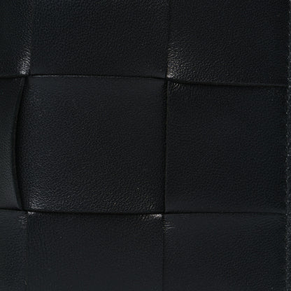 Bottega Veneta Nappa Maxi Intrecciato Small Bi-Fold Zip Wallet Black 9 of 10