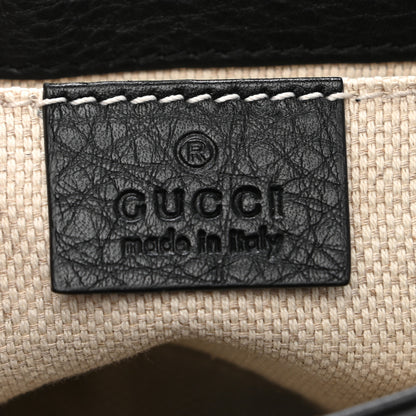 Gucci Pebbled Calfskin Small Soho Flap Crossbody Black 6 of 10