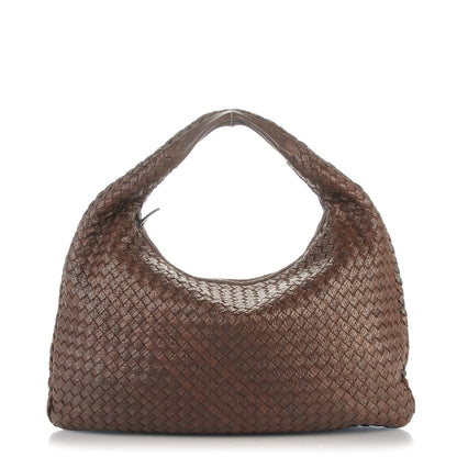 Bottega Veneta Intagli Intrecciato Large Veneta Hobo Brown Coffee 1 of 8