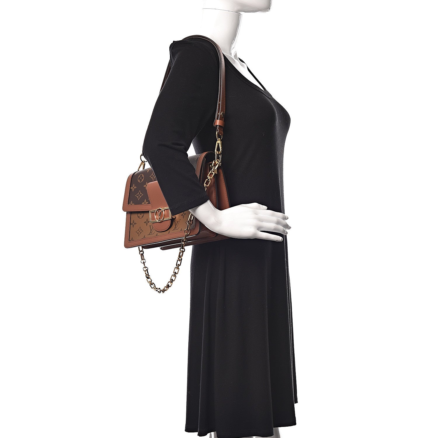 Louis Vuitton Reverse Monogram Dauphine MM 2 of 12