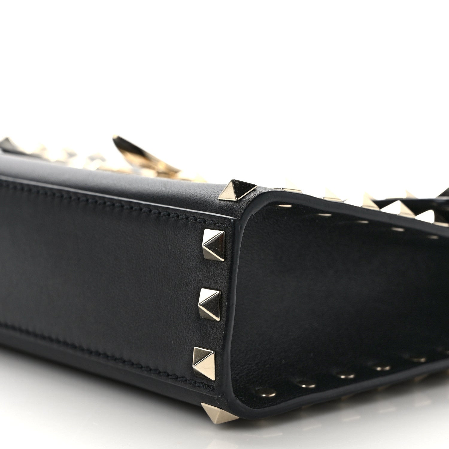 Valentino Garavani Vitello Medium Rockstud Flip Lock Crossbody Bag Black 9 of 10