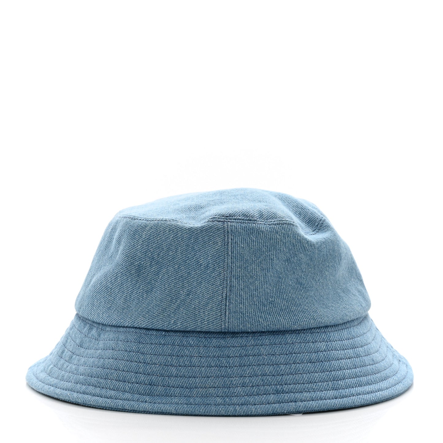 Denim Sequin Cloche Logo Bucket Hat L Blue