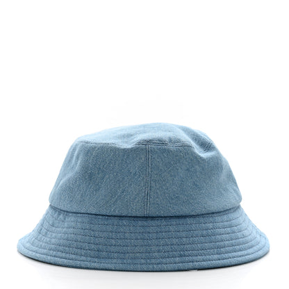 Chanel Denim Sequin Cloche Logo Bucket Hat L Blue 5 of 7